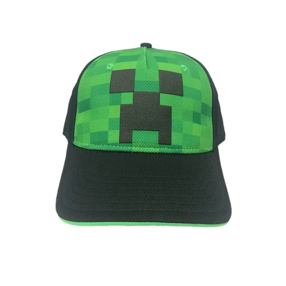 Minecraft Creeper Face Mesh Comfort Youth Hat